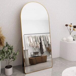 Elegant Gold Framed Full-Length Mirror
